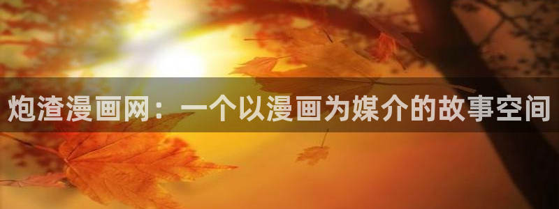 汗汗漫画首：炮渣漫画网：一个以漫画为媒介的故事空间